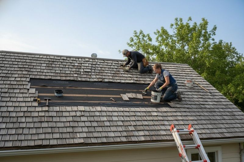 Wood Shingles Repair detail